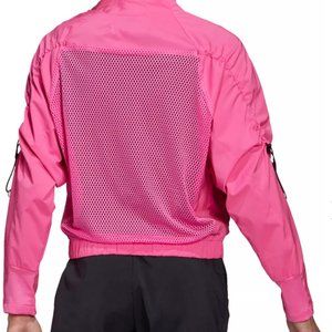 Adidas Pink track jacket mesh back size M NWOT unique